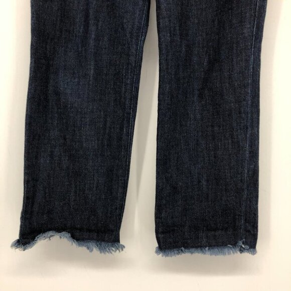 Marques Almeida Dark Wash loose leg raw hem 5 pocket jeans size 8 - Picture 6 of 13